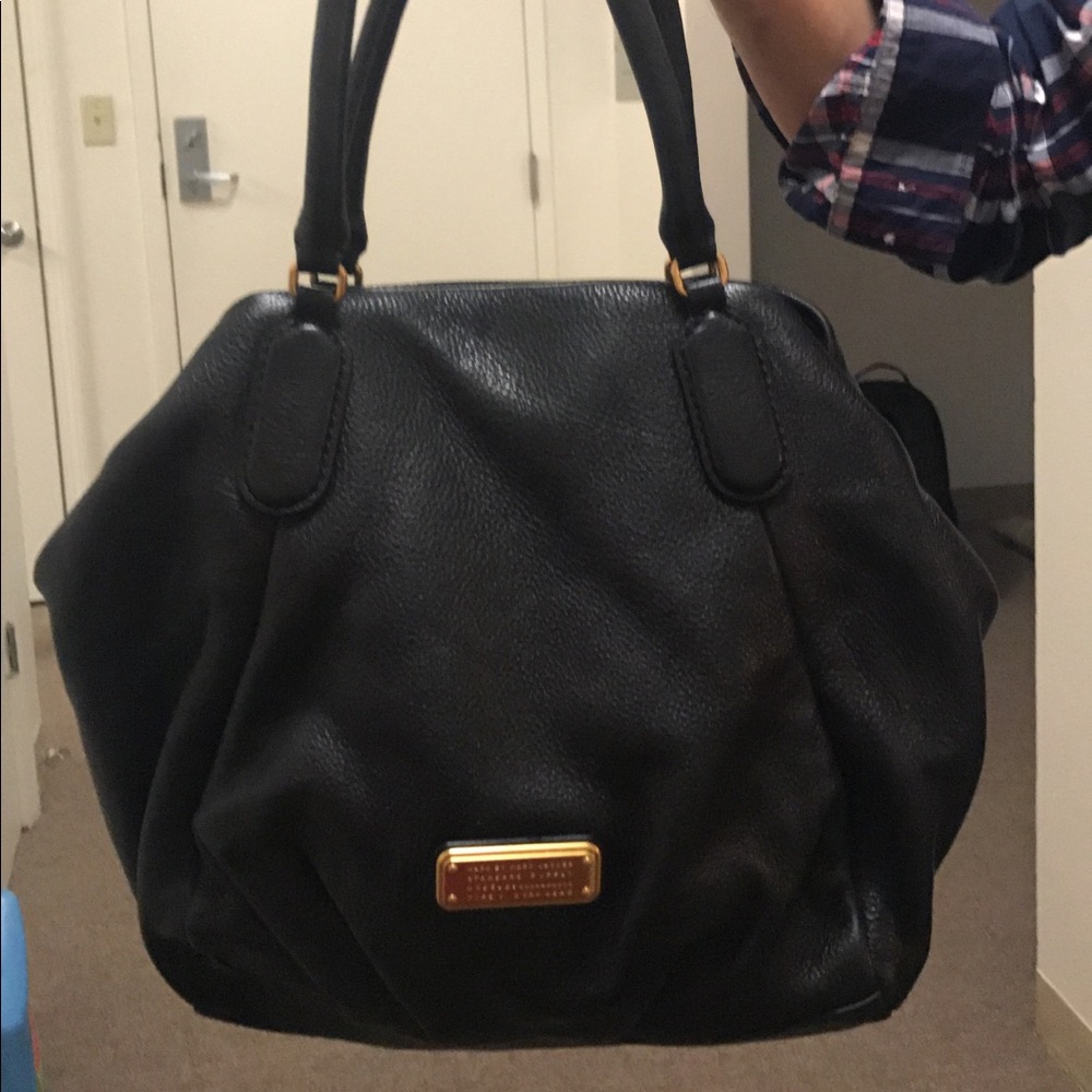 Original black leather Marc Jacobs handbag.